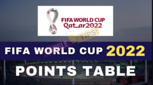 Fifa World Cup 2022 Point Table