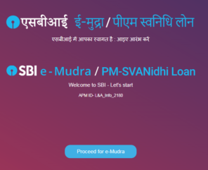 state bank of india mudra loan online apply